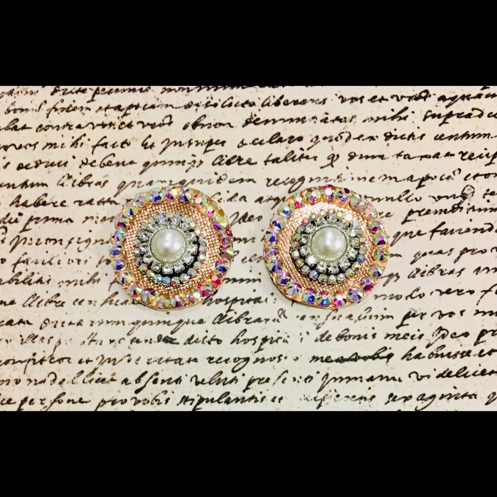 Pearl And Rhinestone Rose Gold Pasties